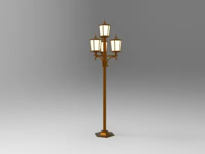 lantern Q street lamp 3D model