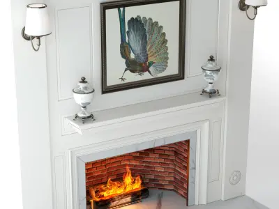 Fireplace Design V2 model 3D model