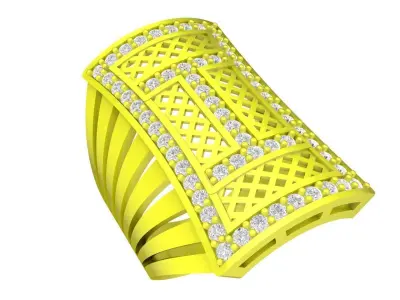 Luxury Letter T Men Ring 3D Model 4475 3D print model