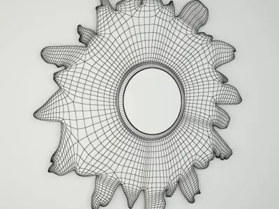 Floris Whitewashed Mirror by Made Goods 3D model