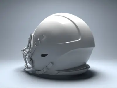 football helmet 3D model 3