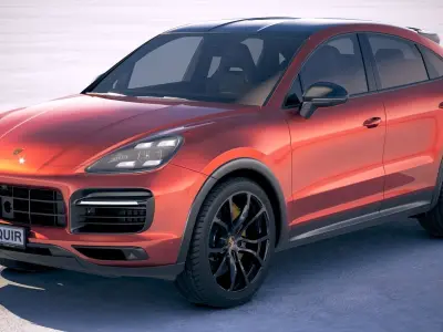 Porsche Cayenne Coupe 2020 3D model