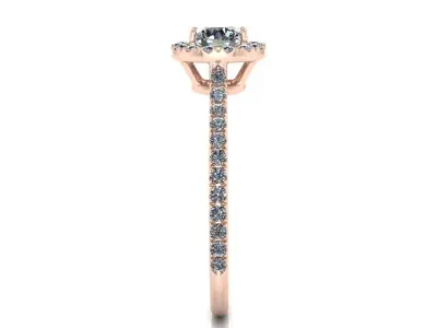 Jewelry Ring Diamond 3D print model