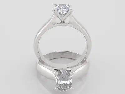 Oval 0-75-CT Quarter Round Profile Shank Width 2-90mm 3D print model