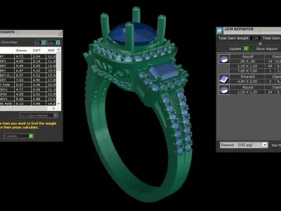 ring code 77 3D print model