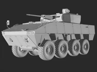 Patria amv 8x8 Croatia 3D print model