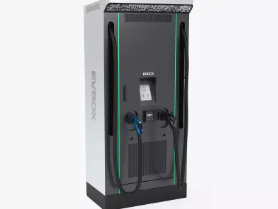 EVBox Troniq 100 Electric Vehicle Charging Station 3D model