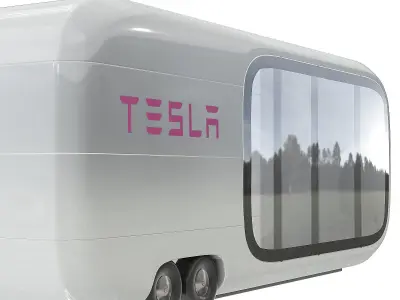 the Tesla Tiny House 3D model