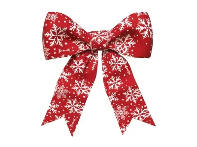 Christmas Bow Ribbon 30 Low-poly 3D model