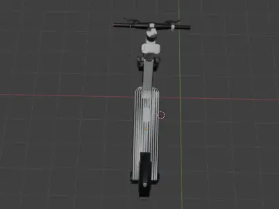 Realistic 3D Scooter Model  Detailed  Optimized 3D print model