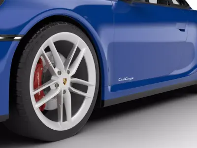 Porsche 911 Carrera T Club Coupe 2026 3d model 3D model