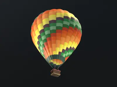 Air Balloon  Low-poly 3D model