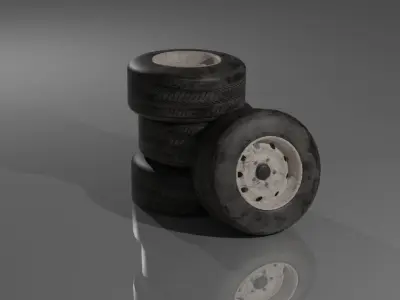Dirty Tire 3D model