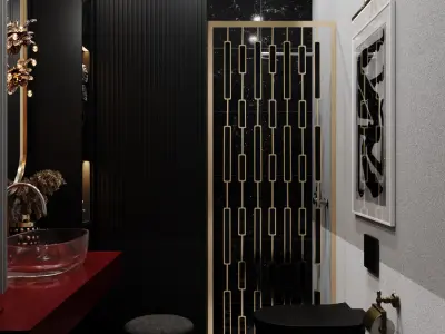 Modern Luxury Bathroom 3D model