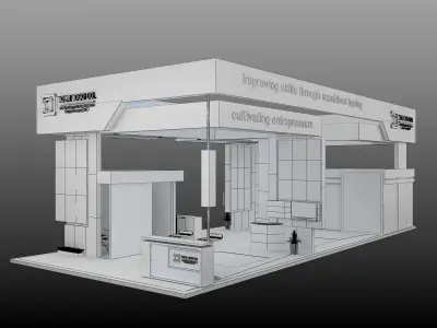 Booth Exhibition Stand a539 3D model