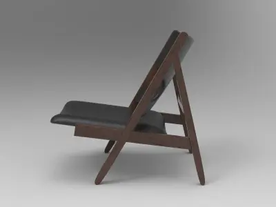 King Chair Low-poly 3D model