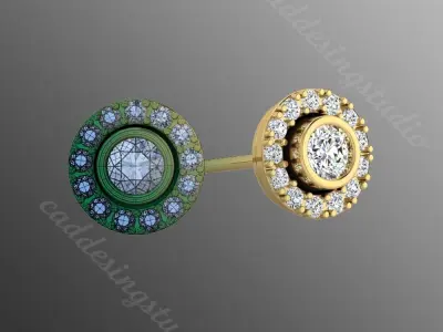 Earrings bi 3 3D print model