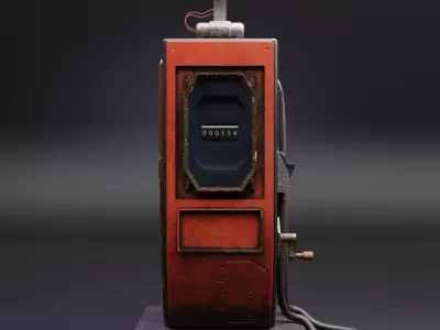 Old Gas Pump - 3D Model Free 3D model