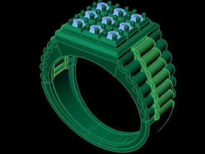 man ring 3D print model 10