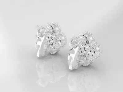 VC Earrings With gems 3D print model