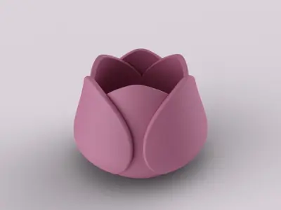 Decorative Tulip Succulent 3D print model