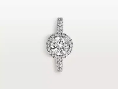 DESTINEE - RING - SOLITAIRE 3D print model