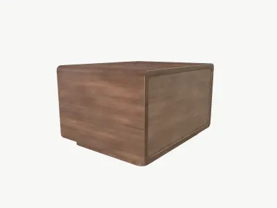 Wooden Table Draw 3D model