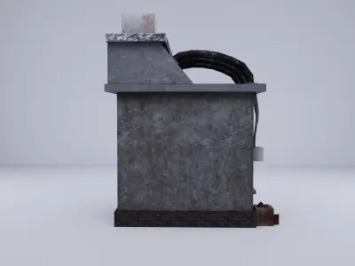 Cyberpunk Building 7 Low-poly 3D model