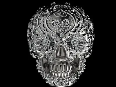 ring skull 3D print model