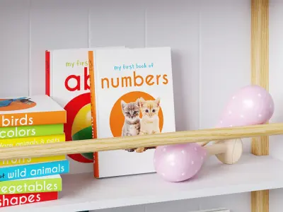 Kids furniture set 3D model