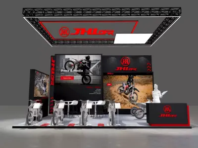 Two wheel car show 3D model