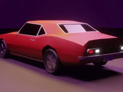 Chevrolet Camaro 1968 Low-poly 3D model by alj3dmodel