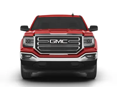 GMC Sierra 1500 reg pickup Low-poly 3D model