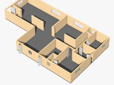 Floorplan apartment floor plan 3D model