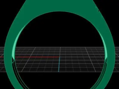 Diamond Men Ring  3D print model