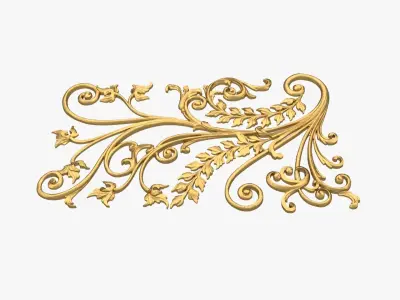 Classic decor ornament 258 3D model