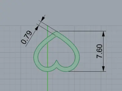 HEART PENDANT LOVE SIGNWith Diamonds - Valentines Day Gift 3D print model