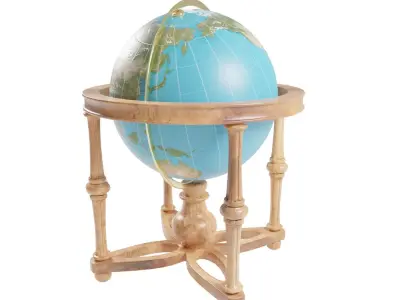 Cradle Globe Free low-poly 3D model