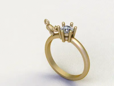 Cat Ring 3D print model