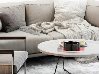 and table sofa Modern combination 3D model