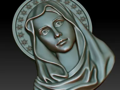 Virgin Mary 2 3D print model