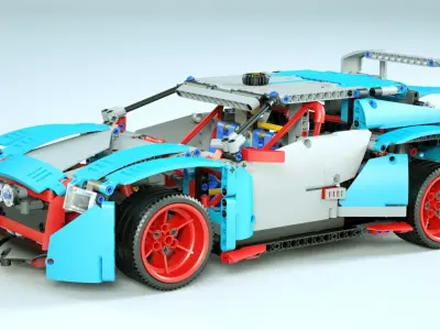 LEGO Rally Car 3D model