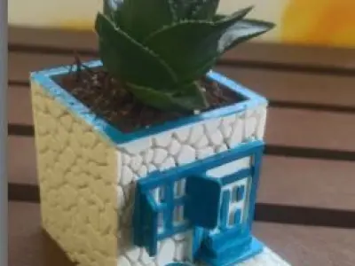 miniature stone house Free 3D print model