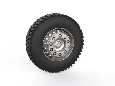 Truck wheels 3D model