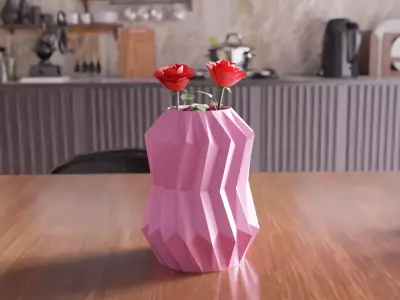Sharp Vase - 009 3D print model