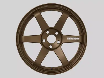 Rays TE37 Forged Rim 3D model