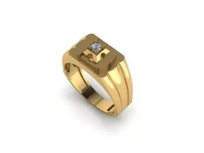 men wedding ring 3D print model