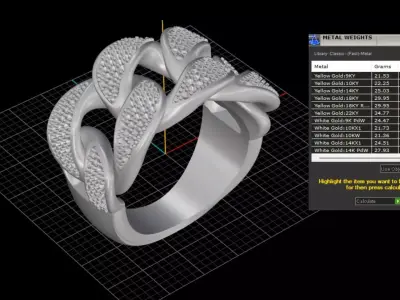ring woman  3D print model 133