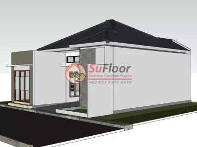 House 9x12m code 512 - Sketchup 3D model 3D model 3D model