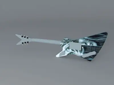 H R Giger Steve Stevens Atomic Playboysguitar Free 3D model